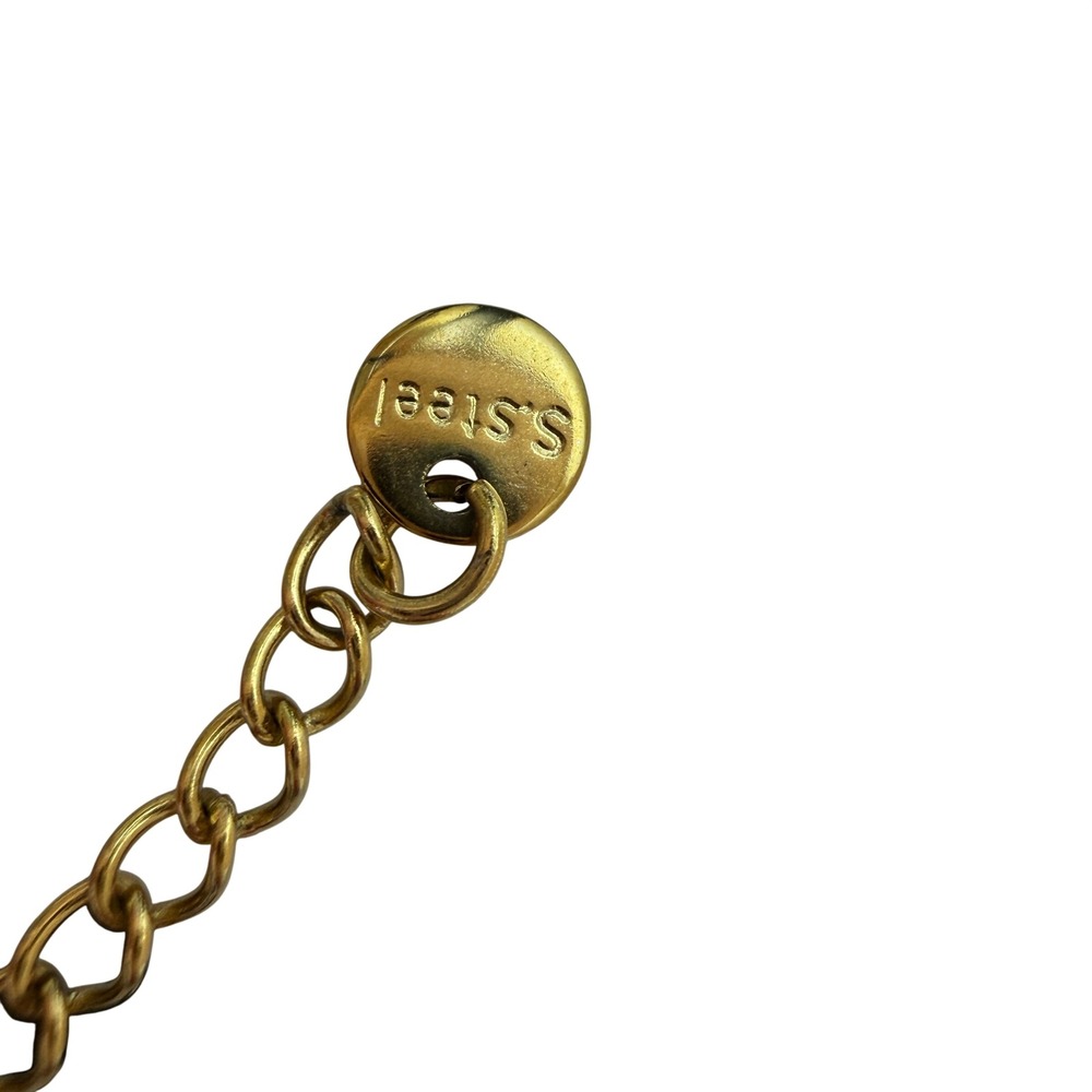 Starfish Pendant Necklace Gold‎ White Shell Chip Paperclip Chain - Picture 4 of 8